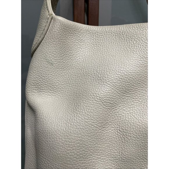 Dooney & Bourke Belvedere XL Ivory Pebbled Leather Hobo Shoulder Hand Bag Purse - Picture 16 of 16